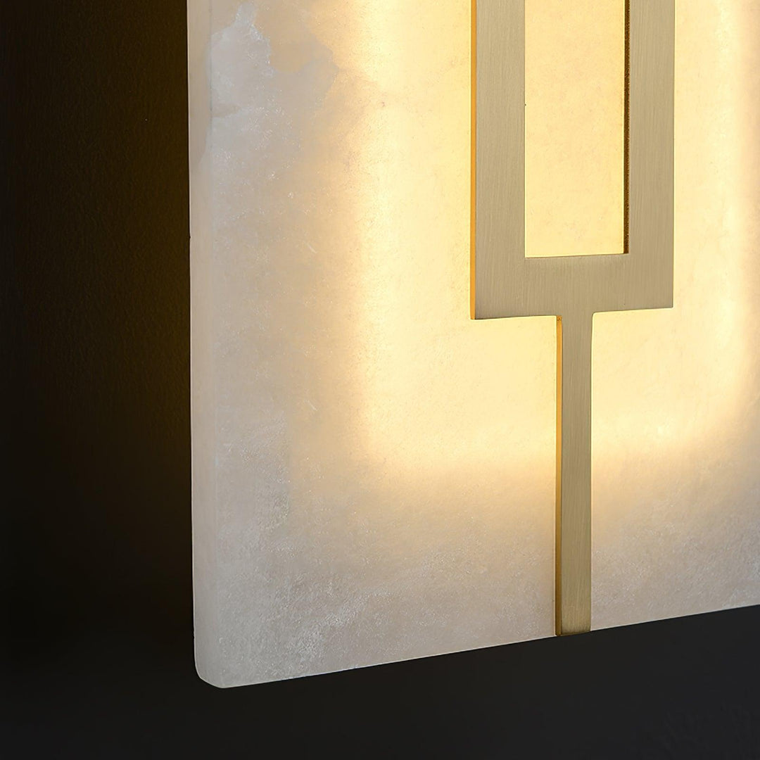 Square Alabaster Wall Lamp - Vakkerlight