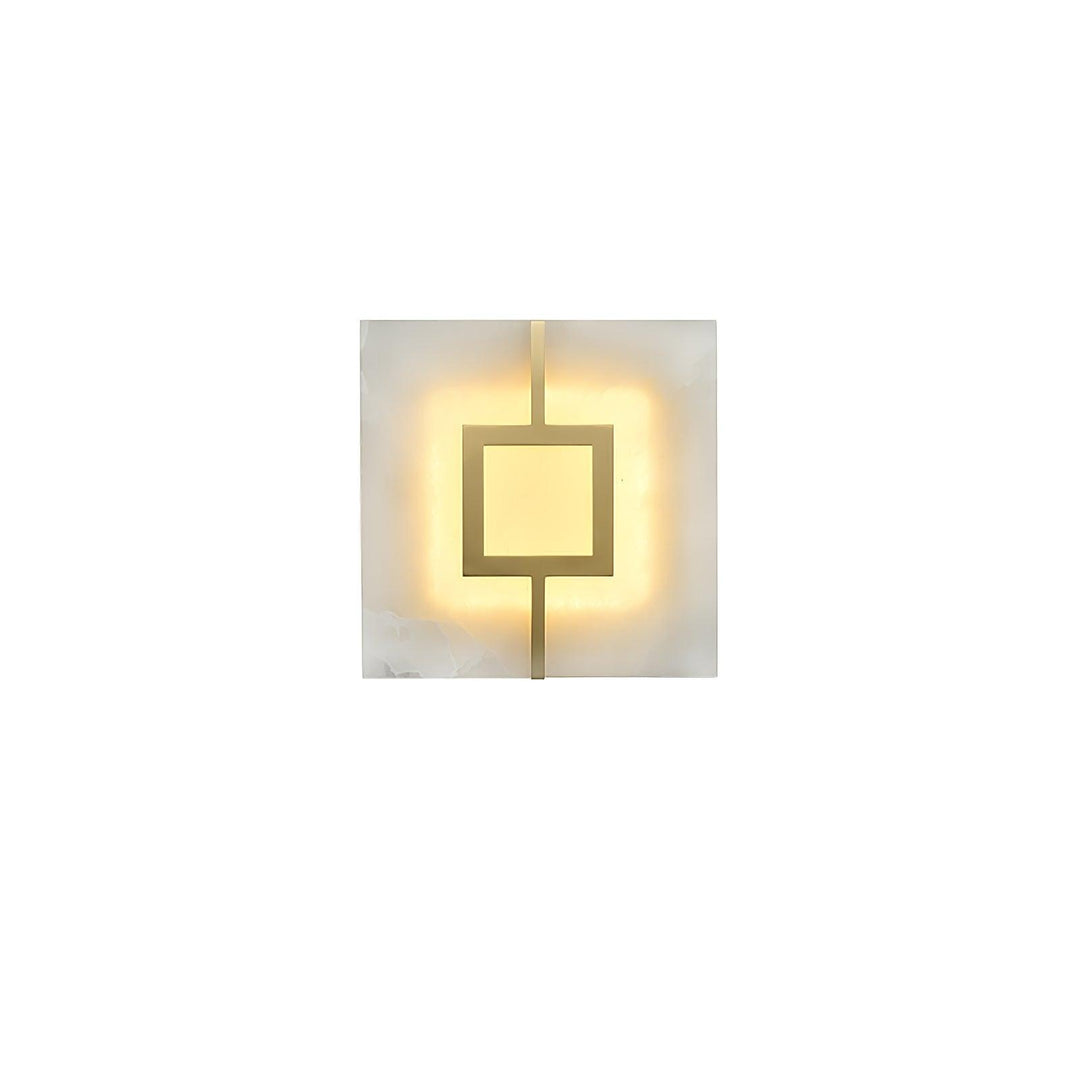 Square Alabaster Wall Lamp - Vakkerlight