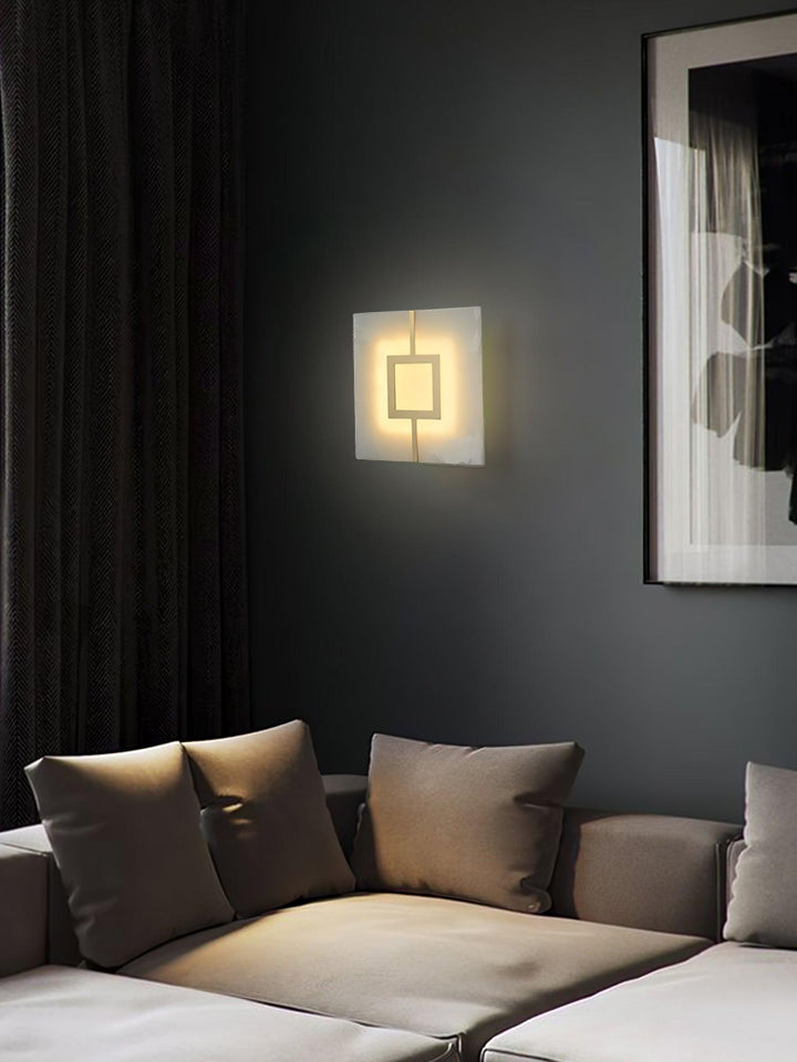 Square Alabaster Wall Lamp - Vakkerlight