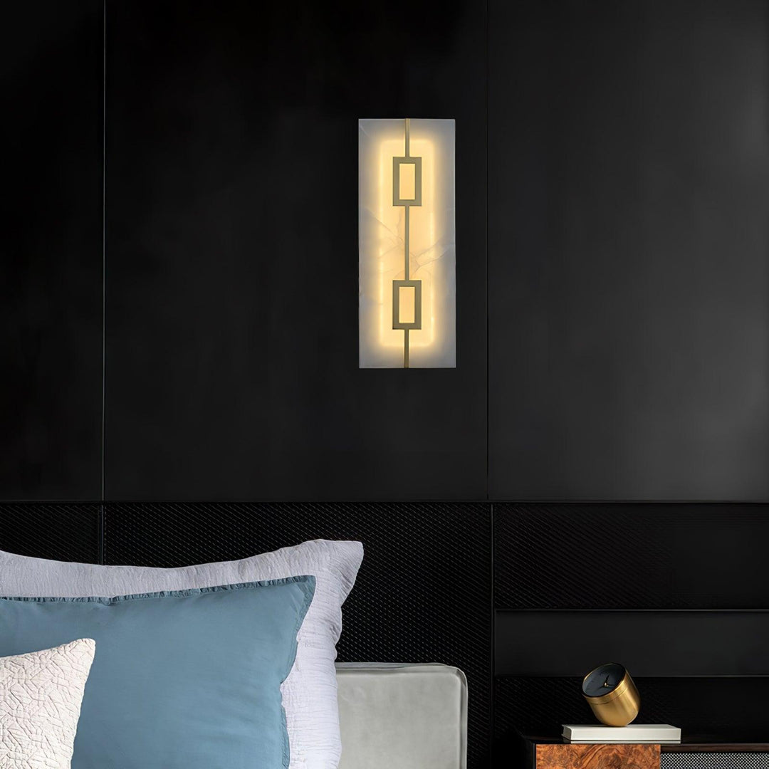 Square Alabaster Wall Lamp - Vakkerlight