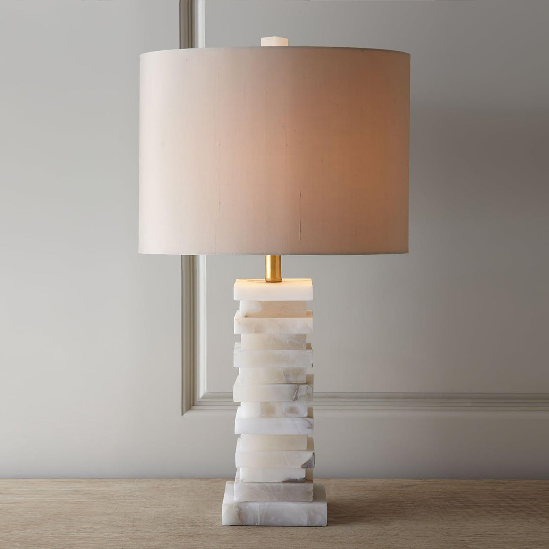 Stacked Alabaster Table Lamp - Vakkerlight