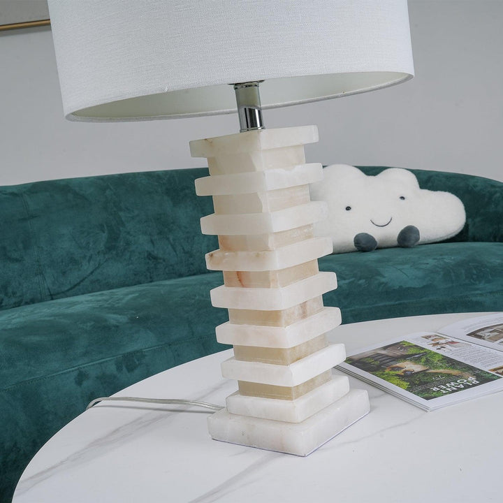 Stacked Alabaster Table Lamp - Vakkerlight