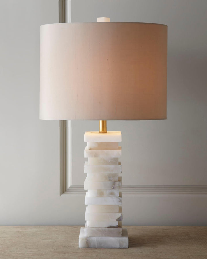 Stacked Alabaster Table Lamp - Vakkerlight