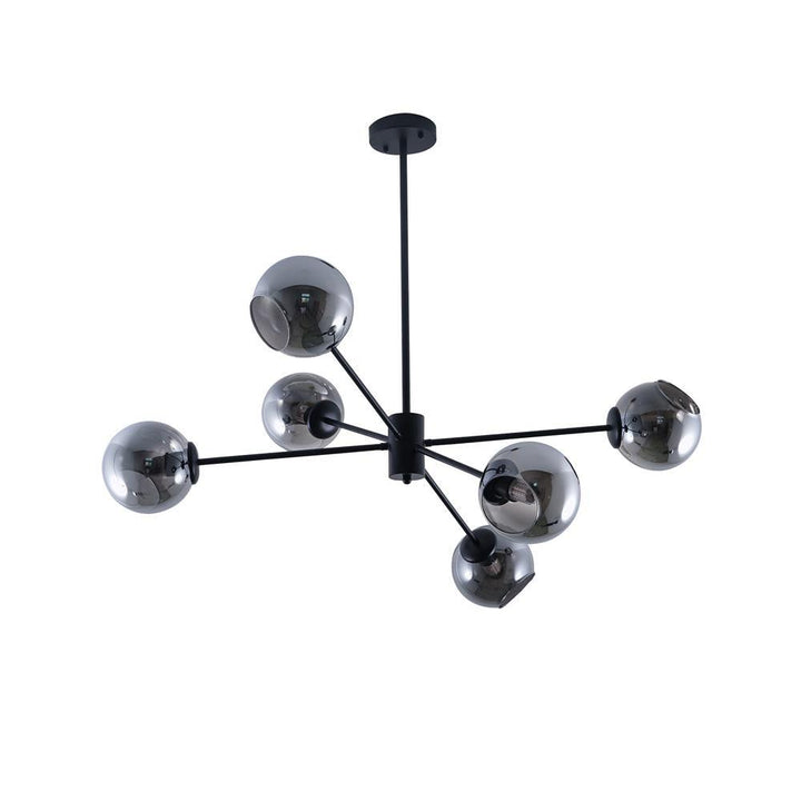 Staggered Glass 6 Light Chandelier - Vakkerlight