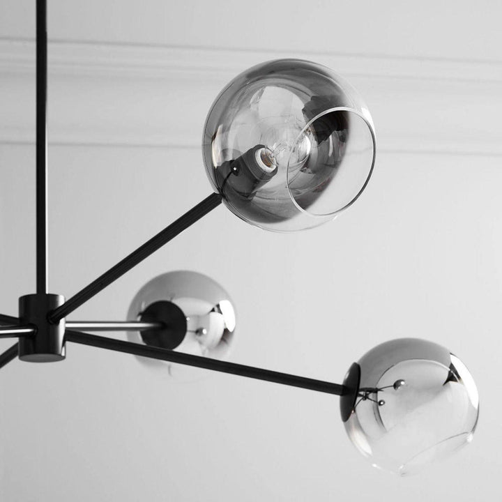 Staggered Glass 6 Light Chandelier - Vakkerlight