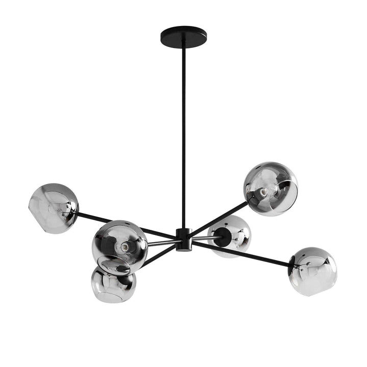 Staggered Glass 6 Light Chandelier - Vakkerlight