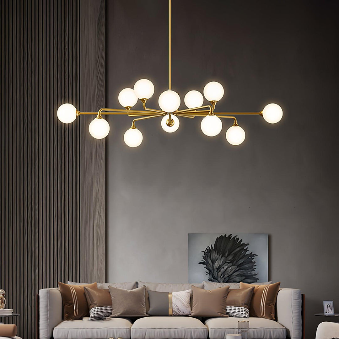 Staggered Glass Globes Chandelier - Vakkerlight