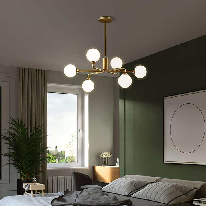 Staggered Glass Globes Chandelier - Vakkerlight