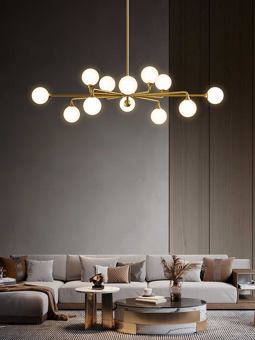 Staggered Glass Globes Chandelier - Vakkerlight