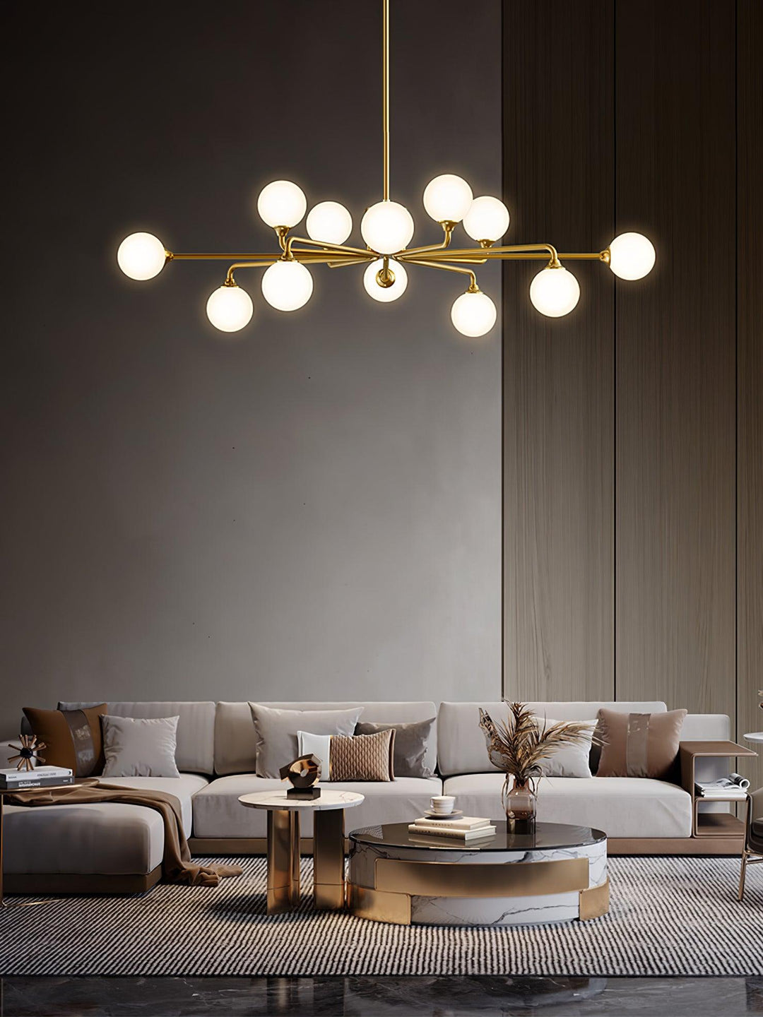 Staggered Glass Globes Chandelier - Vakkerlight