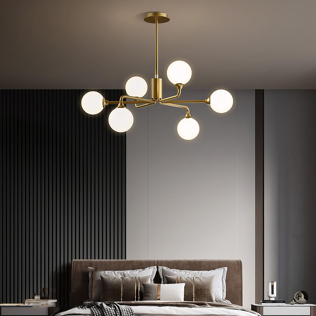 Staggered Glass Globes Chandelier - Vakkerlight