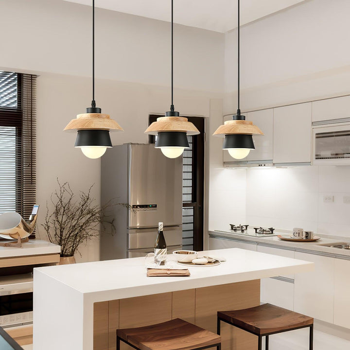 Stone Wood Pendant Lamp - Vakkerlight