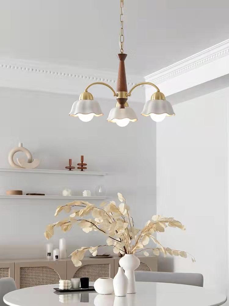 Swedish Modern Brass Chandelier - Vakkerlight