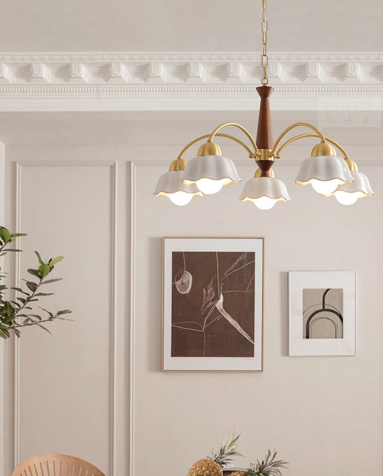 Swedish Modern Brass Chandelier - Vakkerlight