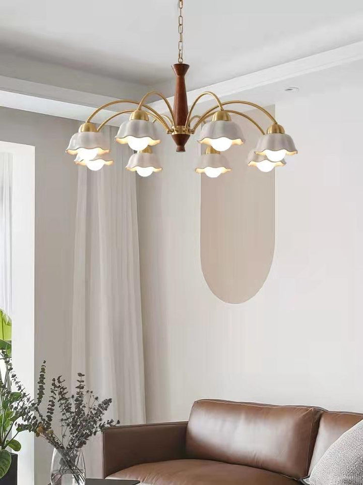 Swedish Modern Brass Chandelier - Vakkerlight