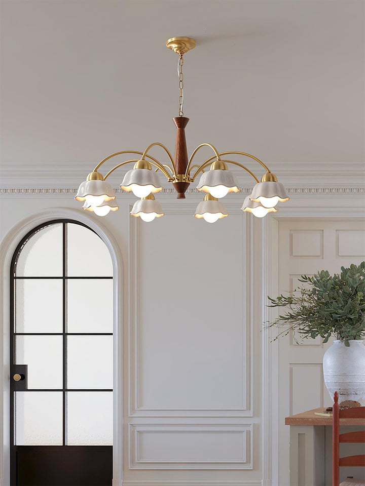 Swedish Modern Brass Chandelier - Vakkerlight