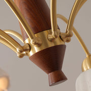 Swedish Modern Brass Chandelier - Vakkerlight