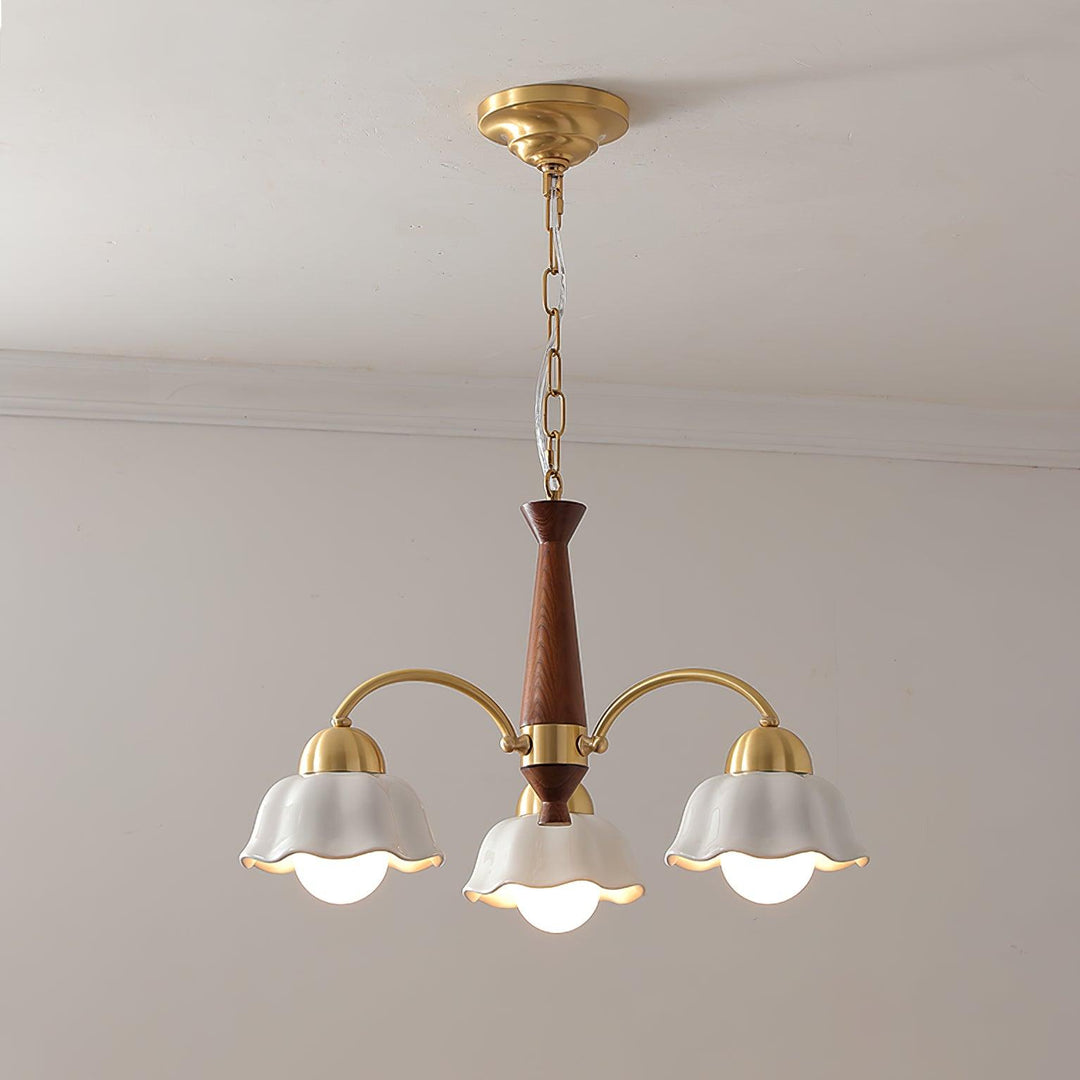 Swedish Modern Brass Chandelier - Vakkerlight