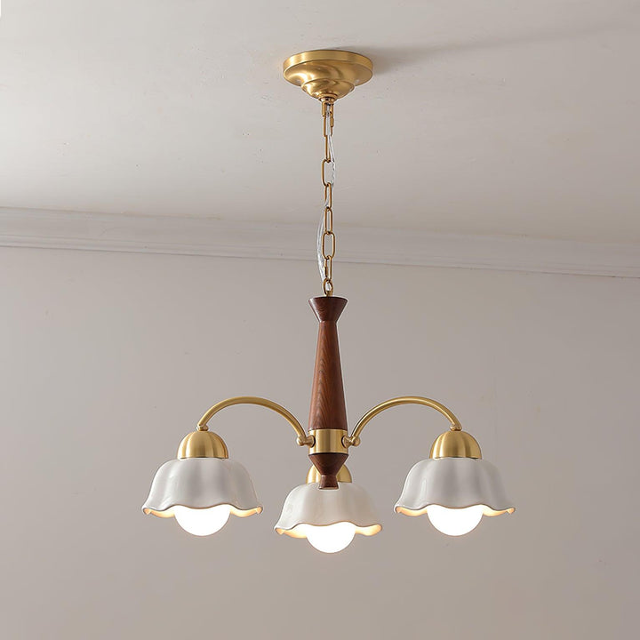 Swedish Modern Brass Chandelier - Vakkerlight