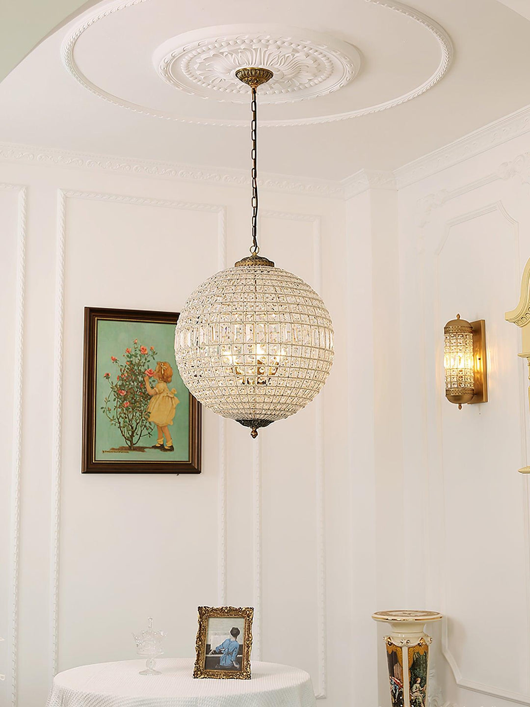 Traditional Gold Globe Chandelier - Vakkerlight