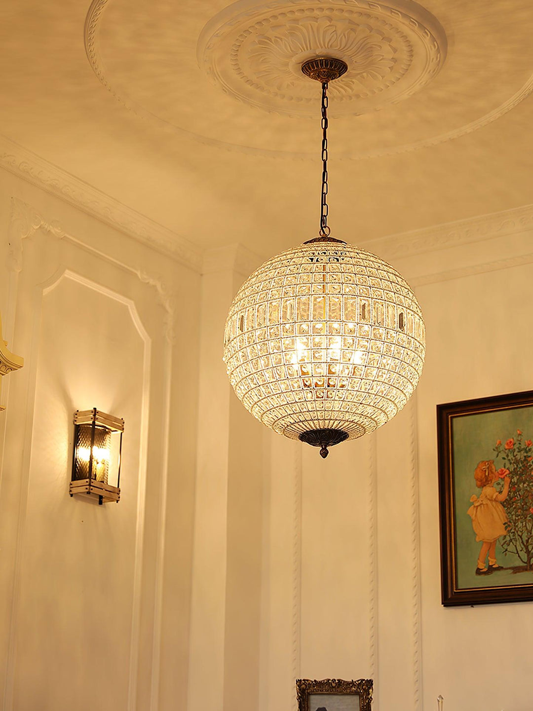 Traditional Gold Globe Chandelier - Vakkerlight