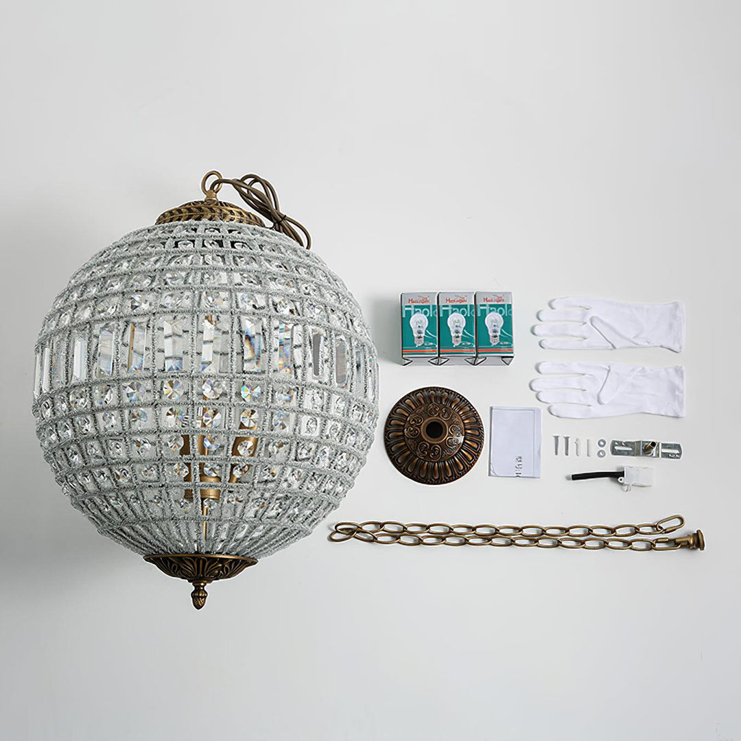 Traditional Gold Globe Chandelier - Vakkerlight