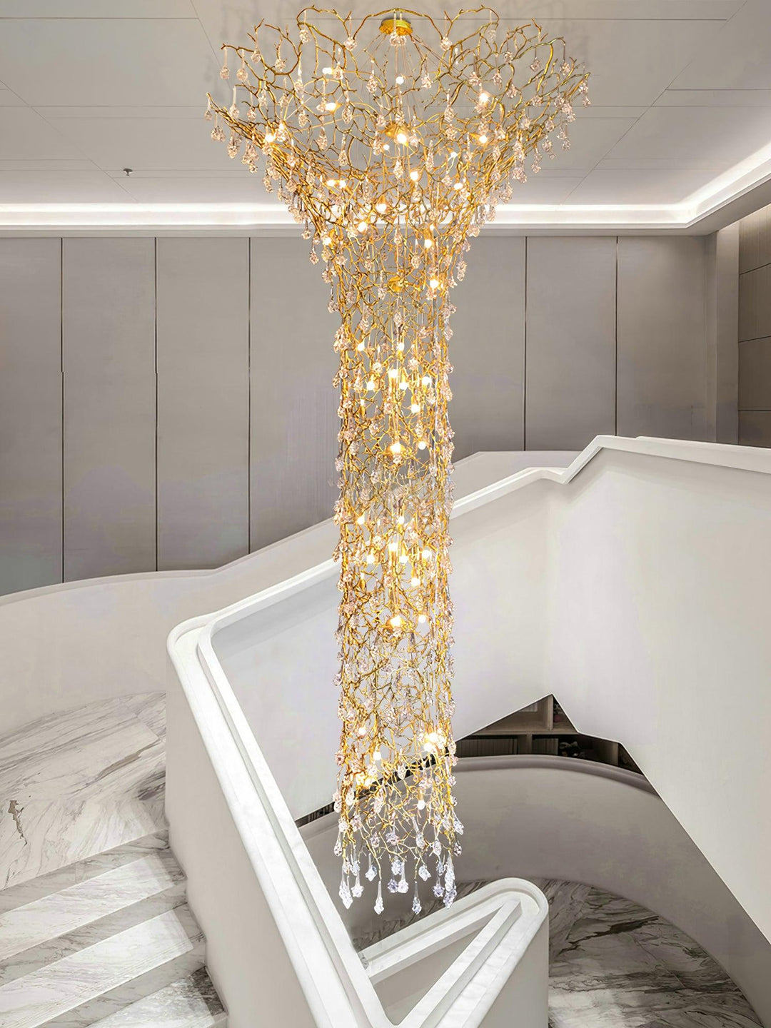 Tree Branch Staircase Chandelier - Vakkerlight