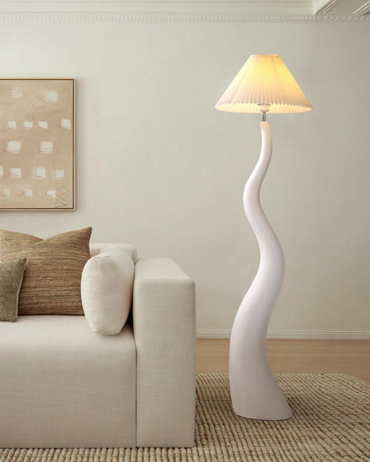 Twisted Pleated Floor Lamp - Vakkerlight