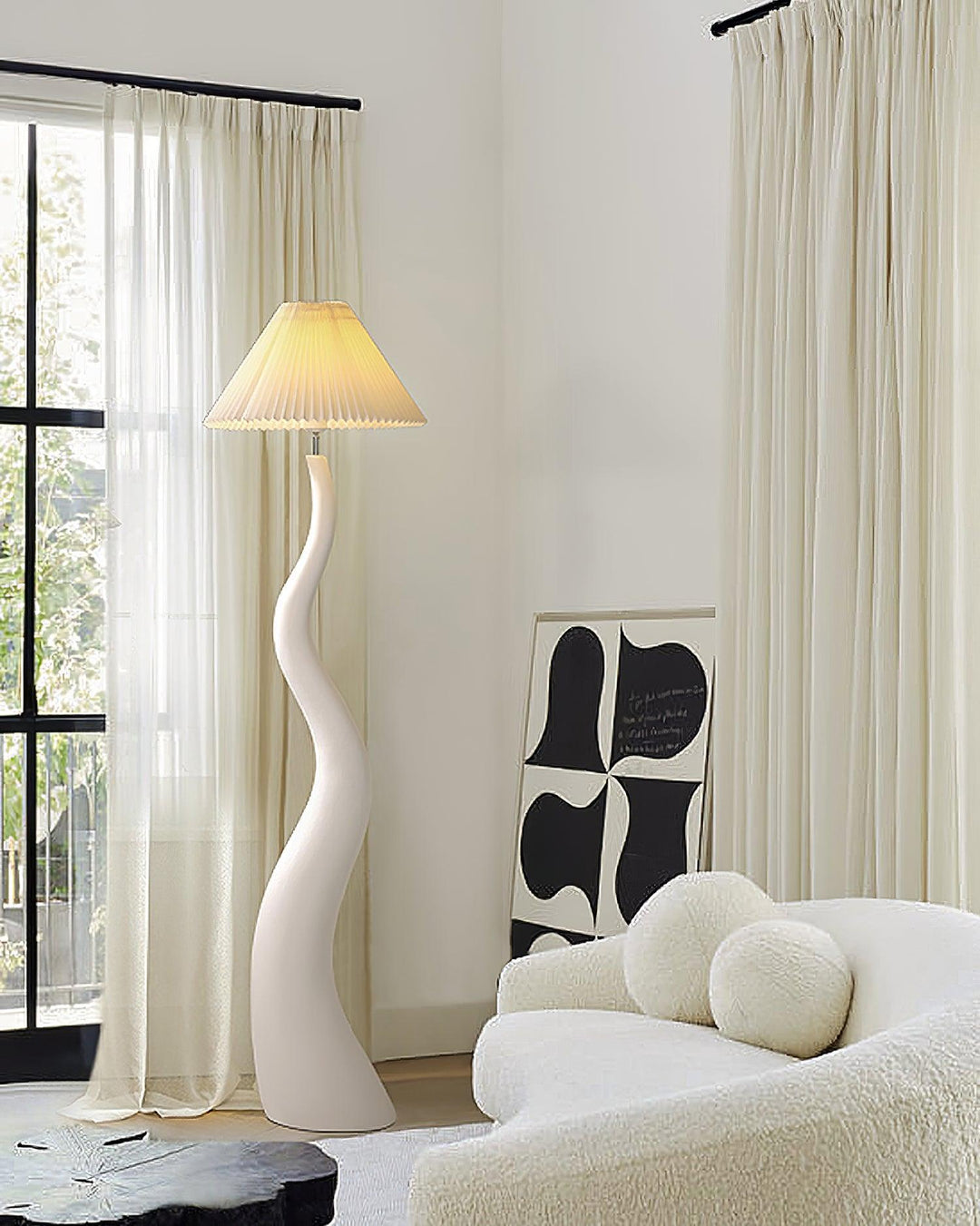 Twisted Pleated Floor Lamp - Vakkerlight