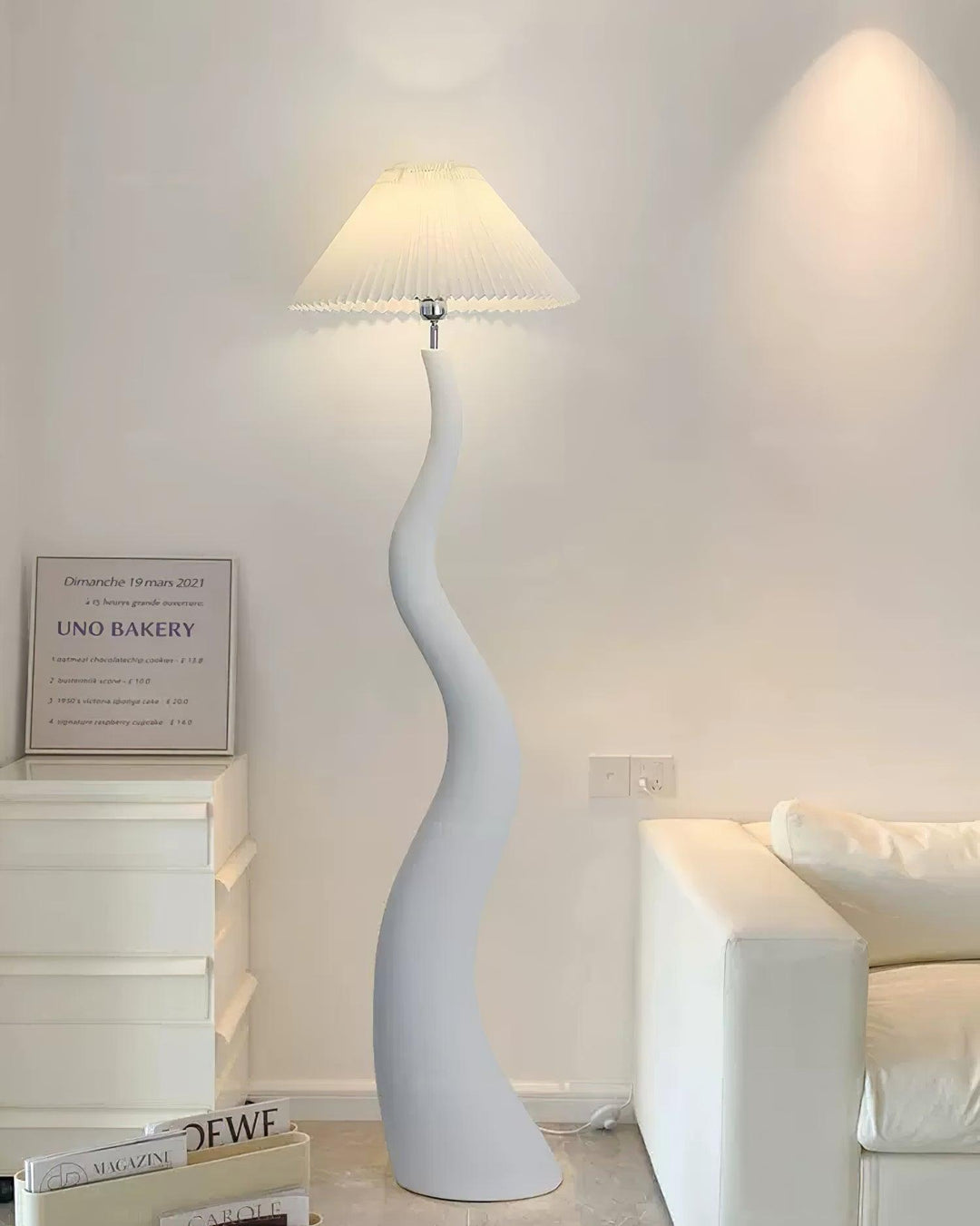 Twisted Pleated Floor Lamp - Vakkerlight