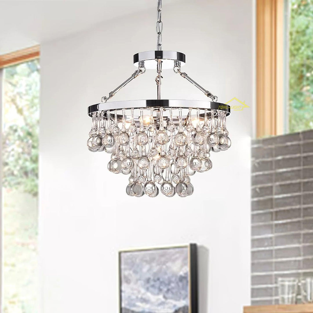 Unique Tiered Crystal Chandelier - Vakkerlight