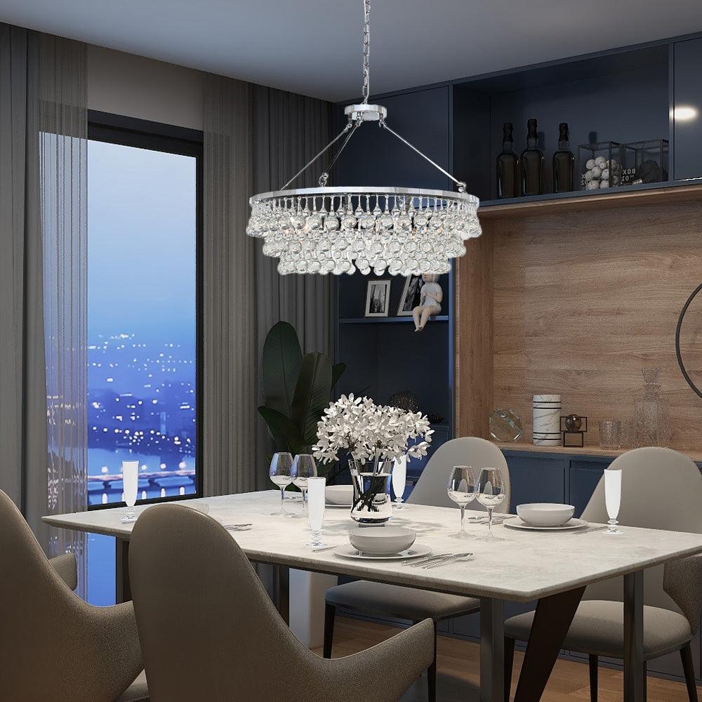 Unique Tiered Crystal Chandelier - Vakkerlight