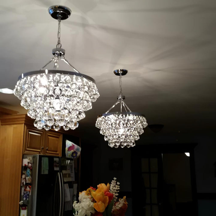 Unique Tiered Crystal Chandelier - Vakkerlight