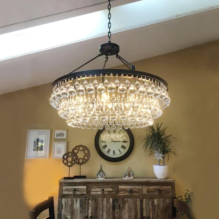 Unique Tiered Crystal Chandelier - Vakkerlight