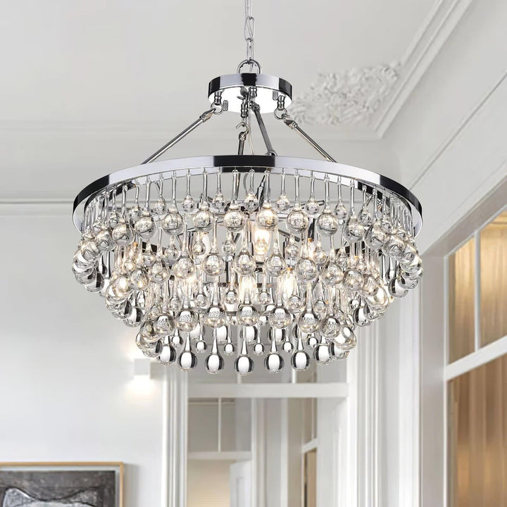 Unique Tiered Crystal Chandelier - Vakkerlight