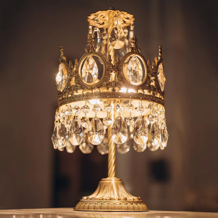 Vintage Crystal Table Light - Vakkerlight