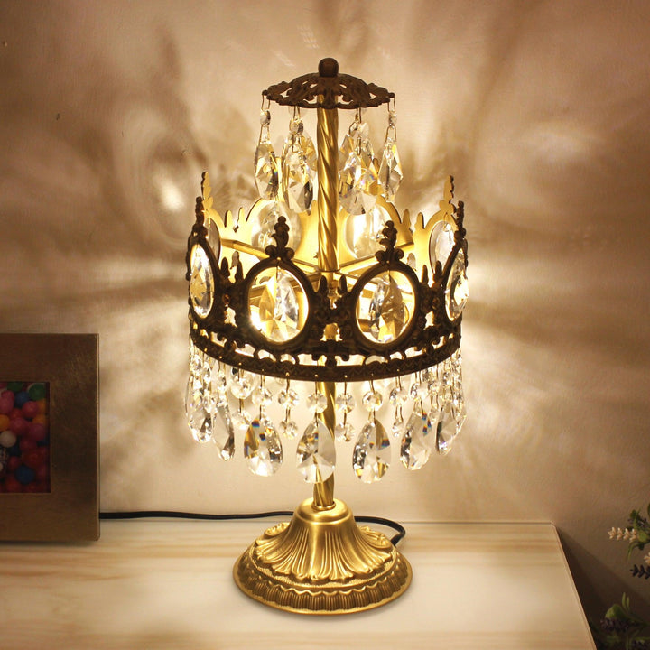 Vintage Crystal Table Light - Vakkerlight