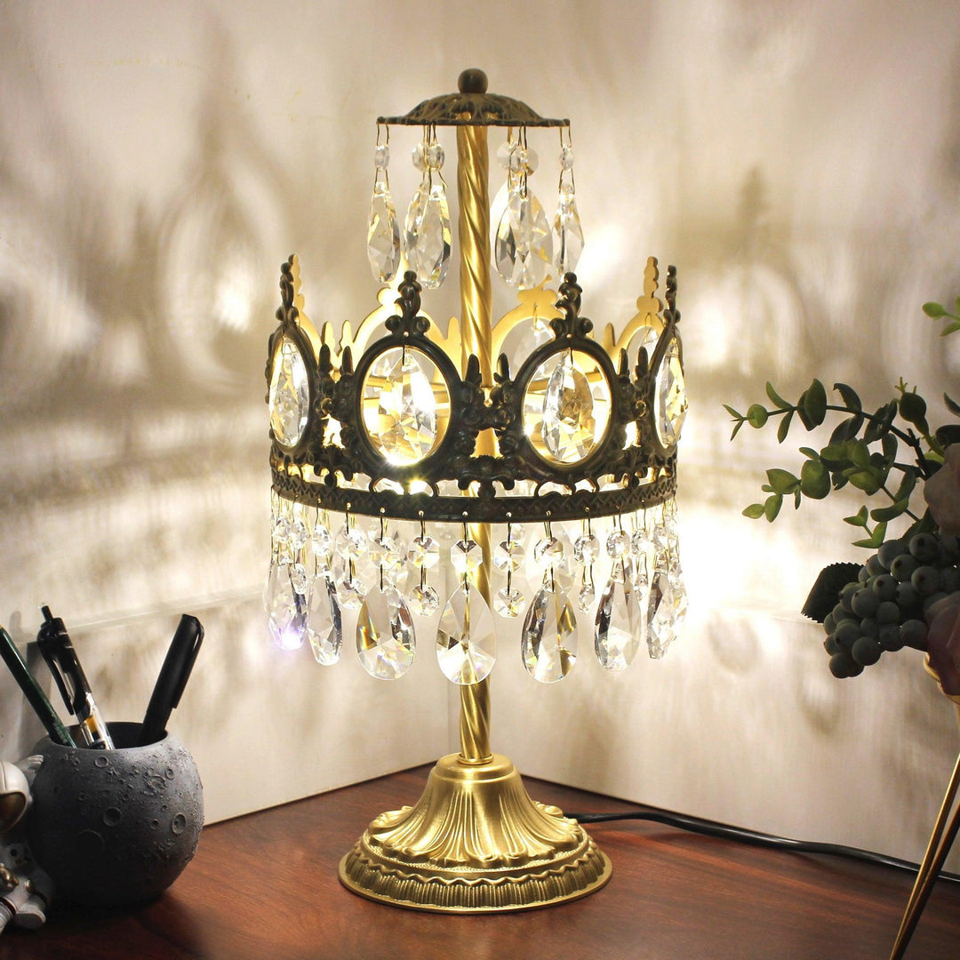 Vintage Crystal Table Light - Vakkerlight