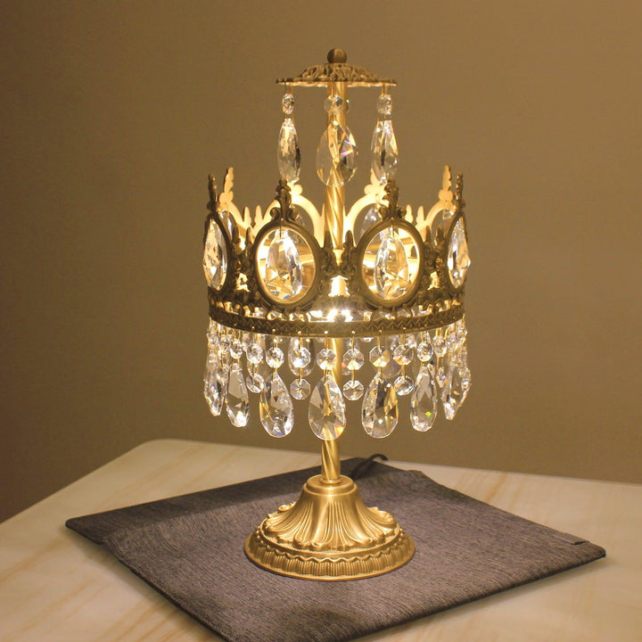 Vintage Crystal Table Light - Vakkerlight