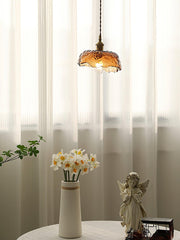 Vintage Brown Glass Pendant Light - Vakkerlight