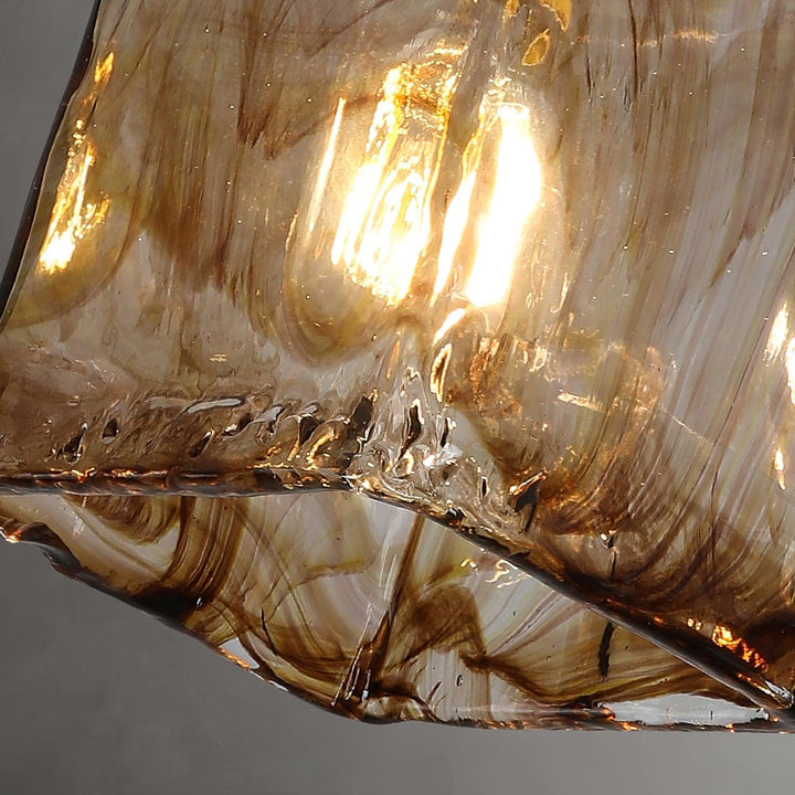 Vintage Brown Glass Pendant Light - Vakkerlight