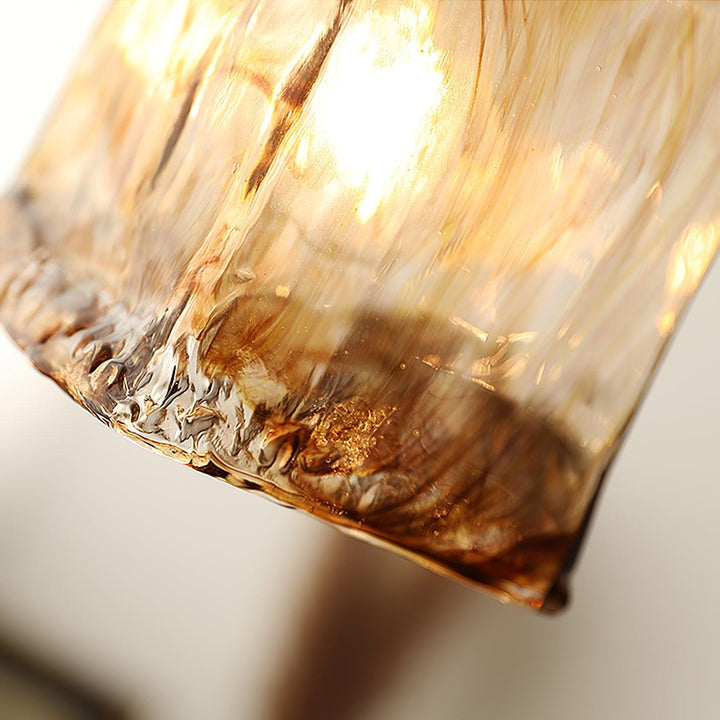 Vintage Brown Glass Pendant Light - Vakkerlight