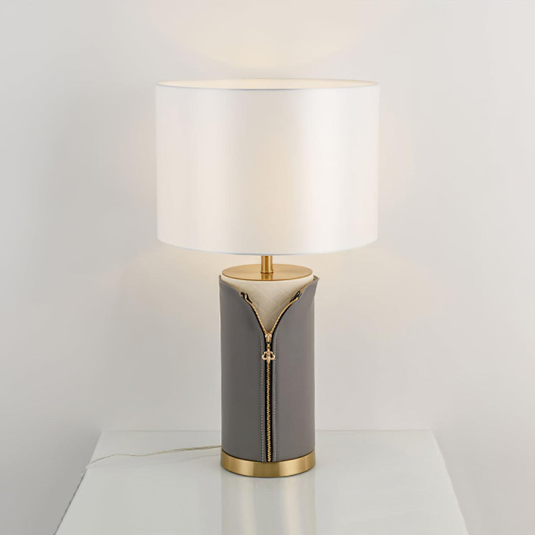 Vintage Leather Table Lamp - Vakkerlight