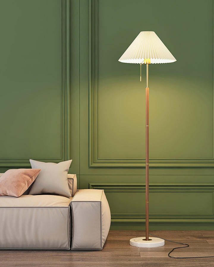 Vintage Pleated Floor Lamp - Vakkerlight