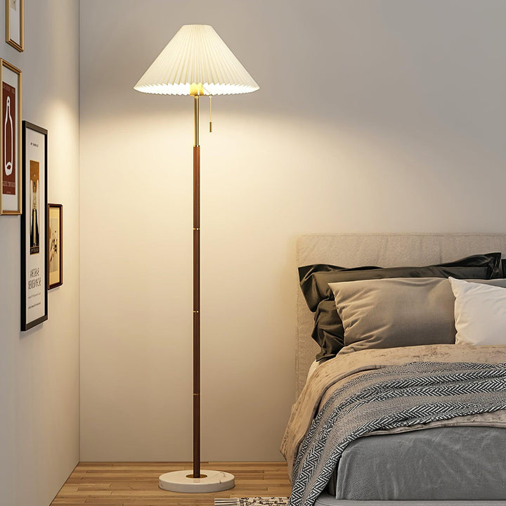 Vintage Pleated Floor Lamp - Vakkerlight