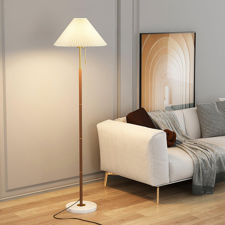 Vintage Pleated Floor Lamp - Vakkerlight