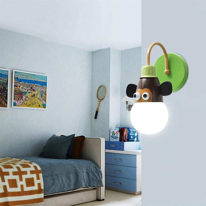 Cartoon Animal Kids Wall Lamp - Vakkerlight