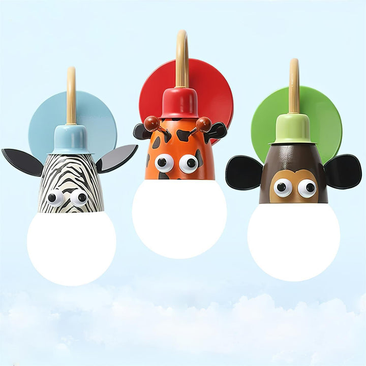 Cartoon Animal Kids Wall Lamp - Vakkerlight