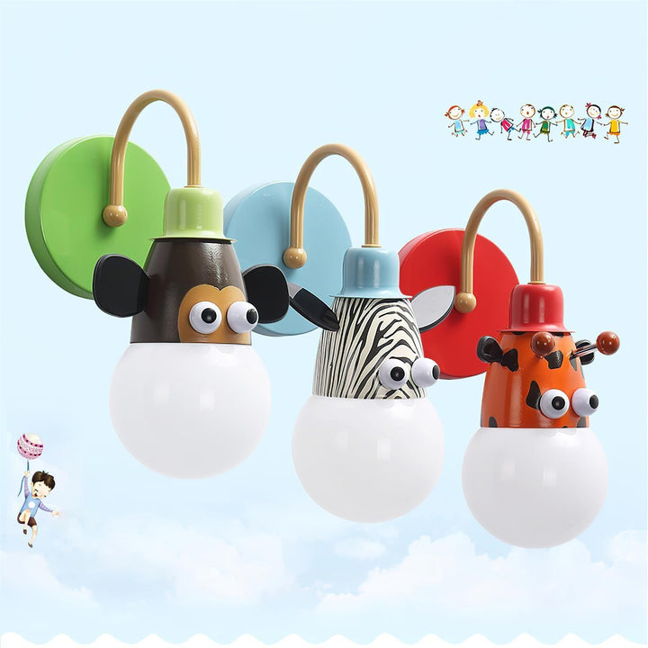 Cartoon Animal Kids Wall Lamp - Vakkerlight