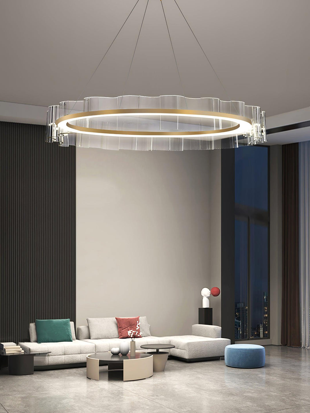 Water Wave Glass Chandelier - Vakkerlight